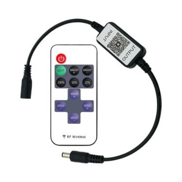 Imagem de Controlador Dimmer LED Monocromático Bluetooth 12V Para Fita De LED De
