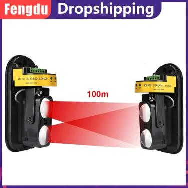 Imagem de Sensor De Alarme Infravermelho Digital À Prova d'Água 100m Com Barreir