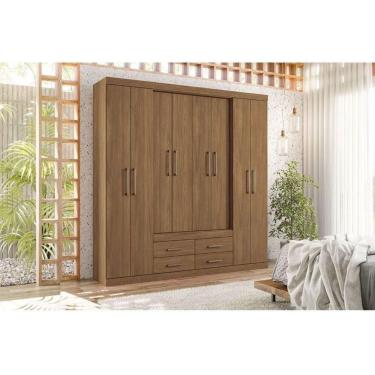 Imagem de Guarda Roupa Casal 8 Portas E 4 Gavetas Jatoba