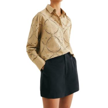 Imagem de Shorts Hering Saia Reto Cintura Alta-Feminino