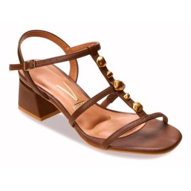 Imagem de Sandália Vizzano Pelica Feminina Elegante e Sofisticada -, Mocca, 35