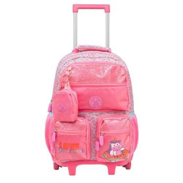 Imagem de Mochila Escolar 2Em1 Rodas Costas Petit Unicornio Baby 13990 - Xeryus