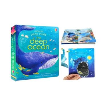 Imagem de Livro Infantil 3D Com Abas Usborne: Descubra O Fundo Do Oceano - Brinq