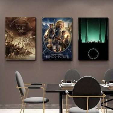 Imagem de Conjunto de pintura de pôsteres, impressões de arte em tela, filme de 