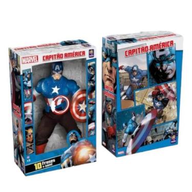 Imagem de Boneco Capitão América 10 Falas Sons - Ref 0582 - Mimo Brinquedos - Mi