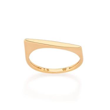 Imagem de Anel Skinny Banhado a Ouro Rommanel 513617 Tamanho:18Cor:Dourado, 18, 
