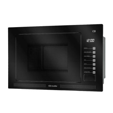 Imagem de Micro-ondas de Embutir Mueller 25 Litros Preto  Painel Digital 1400w MME25K -127v