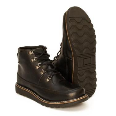 Imagem de Botina Coturno Urban Retro Masculino Couro - RANCLAFE URBAN SHOES, Pre