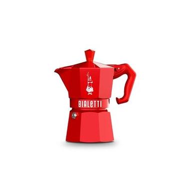 Imagem de Cafeteira Italiana Bialetti Moka Express 3 Xícaras: Edição Exclusive Vermelha e Design Retrô