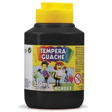Imagem de Tinta Tempera Guache 250ml Preta 520 Acrilex TINTA TEMP.GUACHE 250ML P