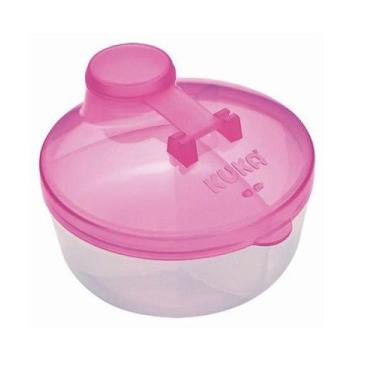 Imagem de Porta Leite em Pó Kuka 3 divisórias - Rosa 