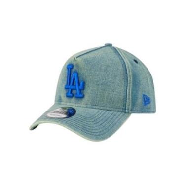 Imagem de Boné New Era 940AF Acid Denim Los Angeles Dodgers Verde-Masculino