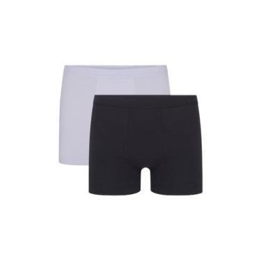 Imagem de Kit/2 Cueca Boxer Hering 77UW Masculina Algodão Pima T. P/XXG, M, 1a, 