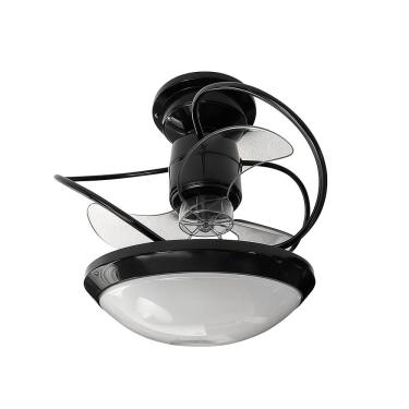 Imagem de Ventilador de Teto Treviso Preto Bali Chave Parede Bivolt
