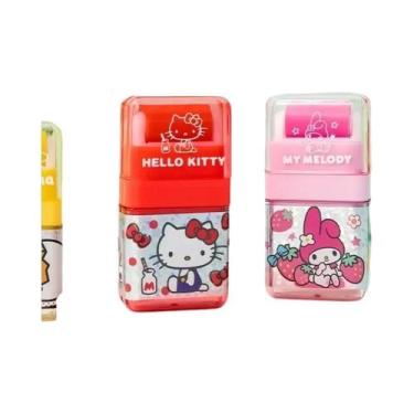 Imagem de Borracha Roladora Hellokitty Melody Sanrio Com Tampa, Material Escolar