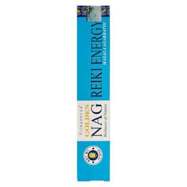 Imagem de Incenso Indiano Massala Golden Nag Varetas, Reiki Energy