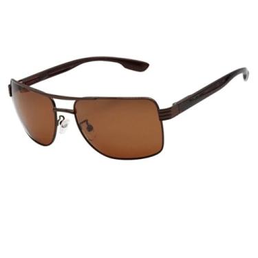 Imagem de Óculos de Sol Aviador Clássico Premium Original Retrô Metal UV400 Unisex Feminino Masculino - Modelo Toronto - Cacife Brand (Marrom Café)