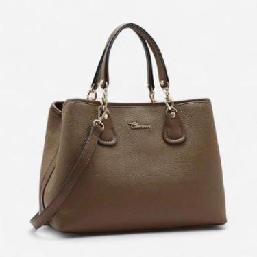 Imagem de Bolsa Feminina Chenson Original Ferragem Chic Mão Natural-Feminino