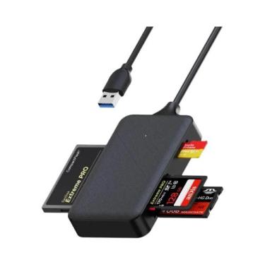 Imagem de Leitor De Cartão USB Tipo C 4 Em 1 CF SD TF Micro SD Leitor De Cartão 