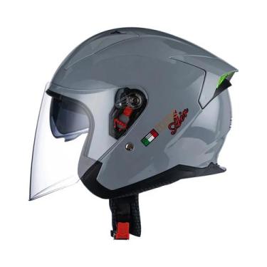 Imagem de Capacete De Motocicleta Retrô Com Viseira Dupla, ABS, Anticolisão, Seg