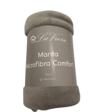 Imagem de Manta Cobertor Microfibra Comfort Macia Lisa Casal 1,80x2,20m - La Vie
