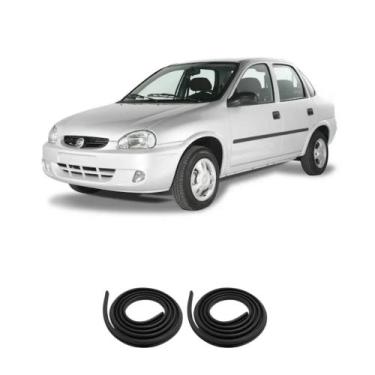 Imagem de Kit Borracha Vedação 2 Portas Dianteira Corsa GI/GII 1995 à 2012 - sem