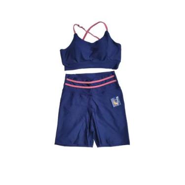 Imagem de Conjunto Fitness Short eTop Levanta BumBum Academia Feminino - Pijamas