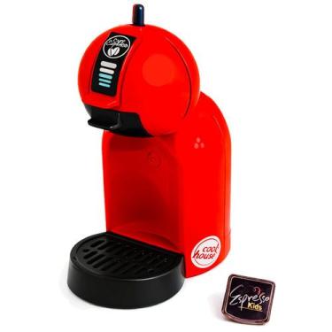 Imagem de Cafeteira Cozinha Infantil Vermelho Capsula Cafe Rosa Oferta - - Altim