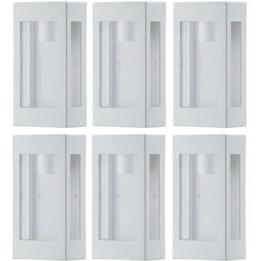 Imagem de Kit 6 Arandelas Externas Prime Luminárias Bivolt de Parede Jardim Muro Entrada Dital