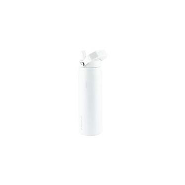 Imagem de GARRAFA TÉRMICA STANLEY AEROLIGHT FLIP STRAW HEAT WAVE 710ML EM AÇO INOX BRANCO FROST 0...