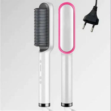 Imagem de Escova Modeladora Alisadora Cabelo Bivolt Elétrica - Home