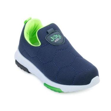 Imagem de Tênis Slip On Joy Infantil JY23-J250 - Joy Kids, 31, Marinho, Verde