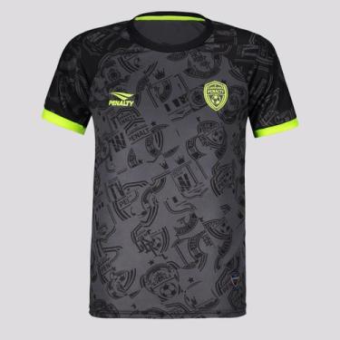 Imagem de Camisa Penalty Seleções Juvenil Cinza Escuro, 8 ANOS