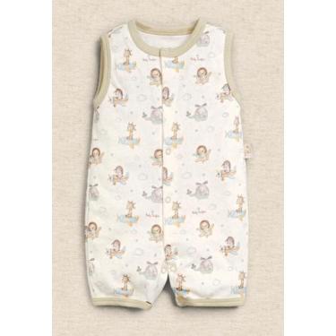 Imagem de Macacão Infantil Menino Anjos Baby, M, Off white