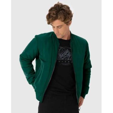 Imagem de Jaqueta bomber masc zíper frontal - malwee -, G, Verde escuro