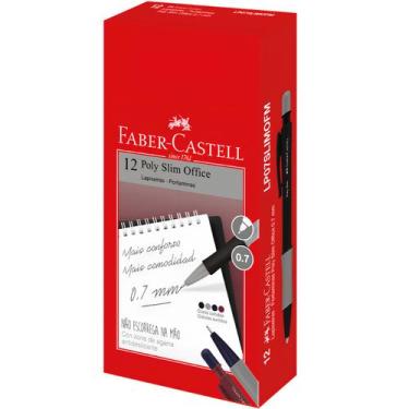 Imagem de Lapiseira Faber Castell Poly Slim Office 0.7 Cores 12 Peças - Faber-Ca