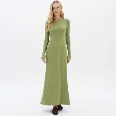 Imagem de Vestido Super Mid Easy Lança Perfume Eva In26 Verde Feminino, GG
