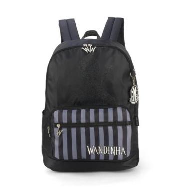 Imagem de Mochila Costa Escolar Wandinha Juvenil Luxcel, Preto