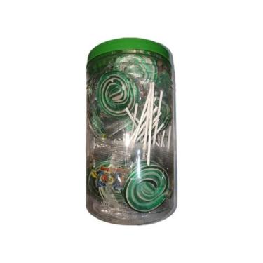 Imagem de Pirulito Psicodélico Chaves Verde e Branco 30g C/30 Un - Miguelito