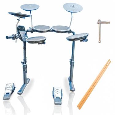 Imagem de Bateria Eletronica Top 7 Pads e Pedais Igreja Banda Estudo - Spring