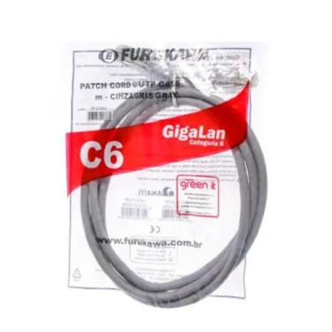 Imagem de 30 Patch Cord Gigalan Cat6 1 Metro Cinza Furukawa 35123241 - Furukawa 