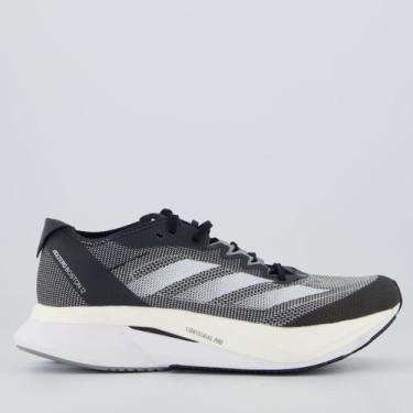Imagem de Tênis Adidas Adizero Boston 12 Feminino Cinza e Pr, 37
