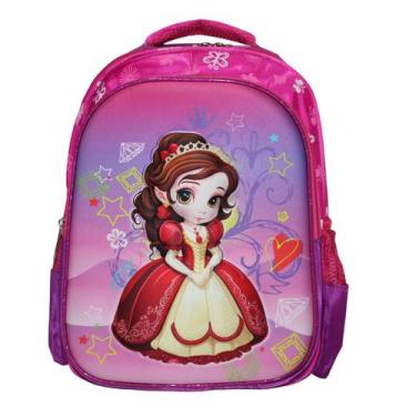 Imagem de Mochila Escolar Infantil 3D Alto Relevo Personag:Princesas 1 - Elite