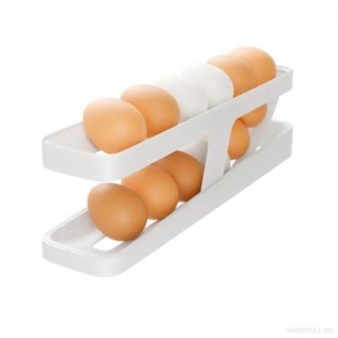 Imagem de Porta Ovos com Rolamento Automático em Plástico Branco - 220149 - LYOR