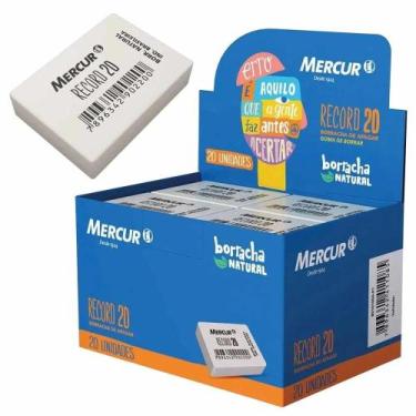 Imagem de Borracha Mercur Record N.20 Branca CX C/ 20