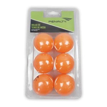 Imagem de Kit Bola Tênis de Mesa Penalty XXIII C/6 Laranja, UN