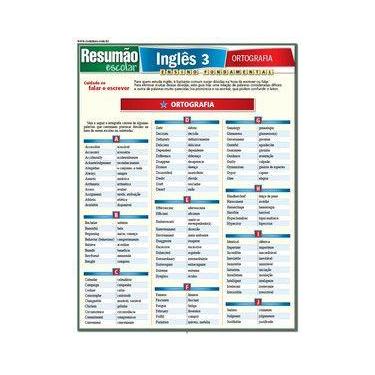 Imagem de Inglês 3 - Ortografia