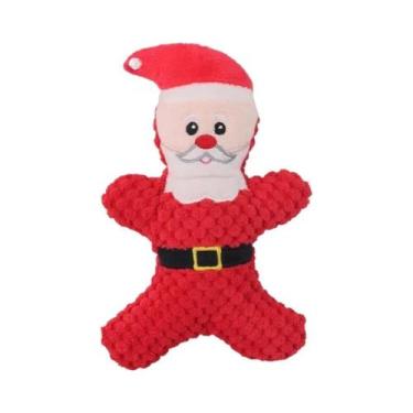Imagem de Brinquedo De Pelúcia Sonoro De Natal Para Cães E Gatos: Papai Noel, Al