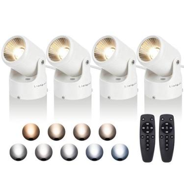 Imagem de Uplights LiangJJ 4 unidades 24 W com controle remoto e dimerização 600