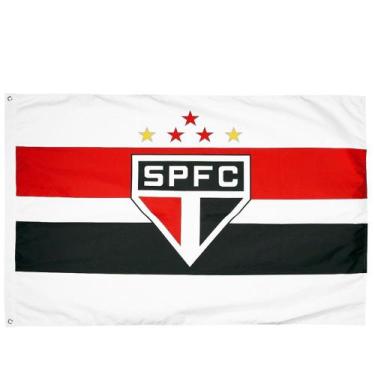 Imagem de Bandeira Oficial do São Paulo 256 x 180 cm - 4 Panos - JC Flamulas
